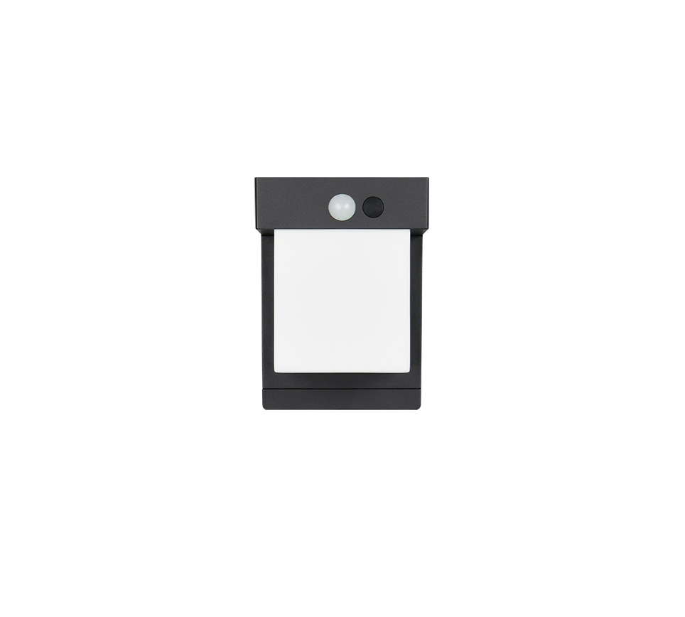 Hübriidne päikese LED seinavalgusti must liikumis- ja hämarusandur 4000K - Image 9