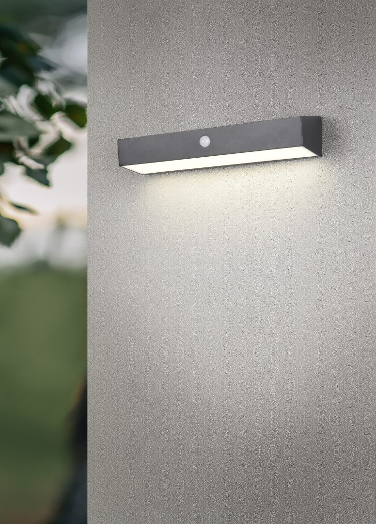 Must hübriidne päikese LED seinavalgusti laaditav liikumis- ja hämarusandur 4000K - Image 2