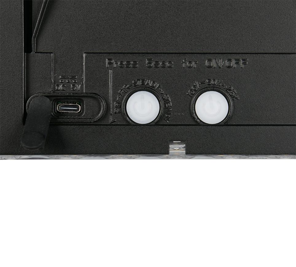 Hübriidne päikese LED seinavalgusti must laaditav liikumis- ja hämarusandur 4000K - Image 5