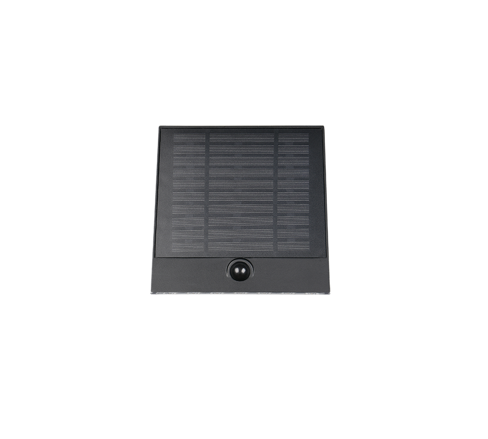 Hübriidne päikese LED seinavalgusti must laaditav liikumis- ja hämarusandur 4000K - Image 9