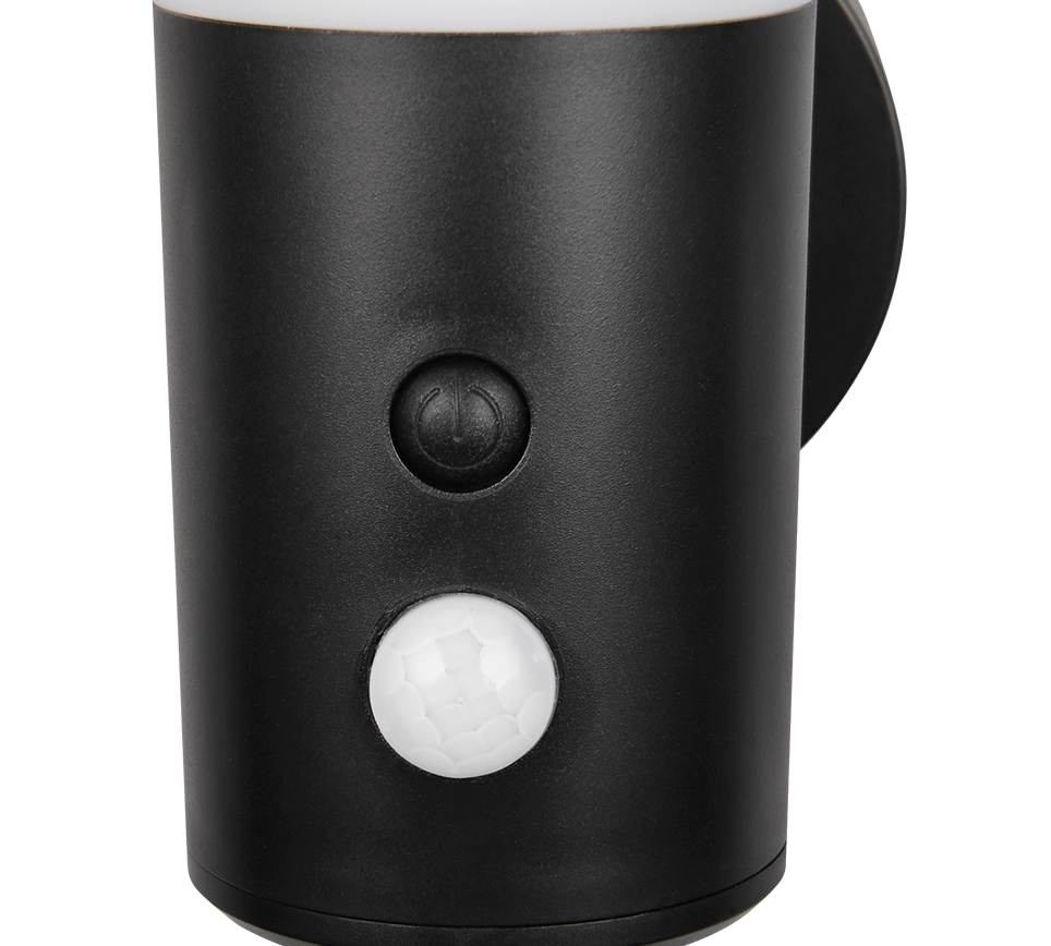 Gorda hübriidne päikesepaneeliga LED seinavalgusti must/valge laaditav liikumis- ja hämarusandur 4000K - Image 3