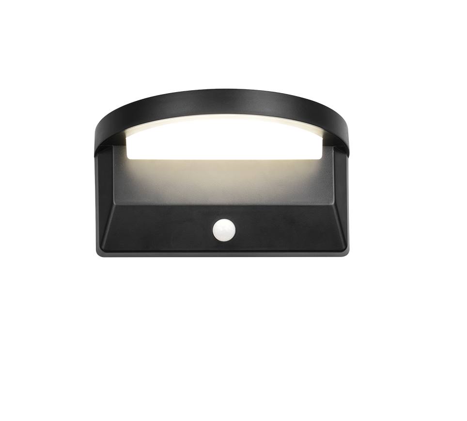 Hübriidne päikese LED seinavalgusti must laaditav liikumis- ja hämarusandur 4000K - Image 3