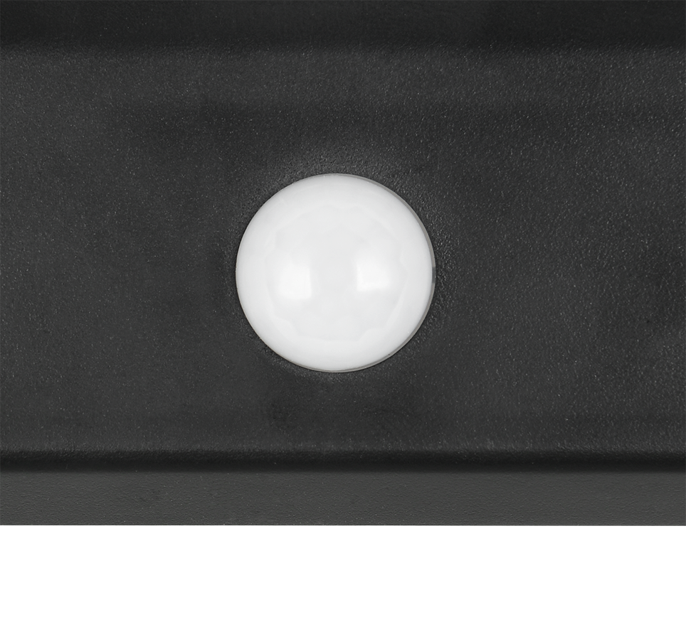 Hübriidne päikese LED seinavalgusti must laaditav liikumis- ja hämarusandur 4000K - Image 4