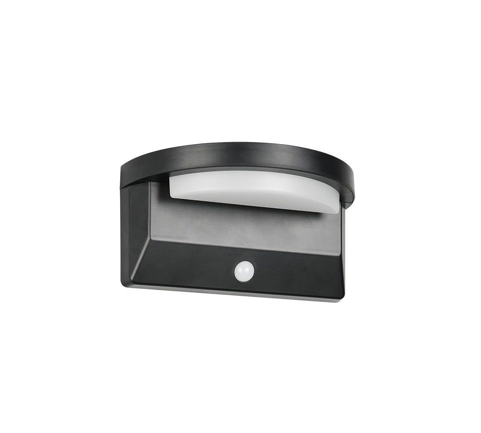 Hübriidne päikese LED seinavalgusti must laaditav liikumis- ja hämarusandur 4000K - Image 7