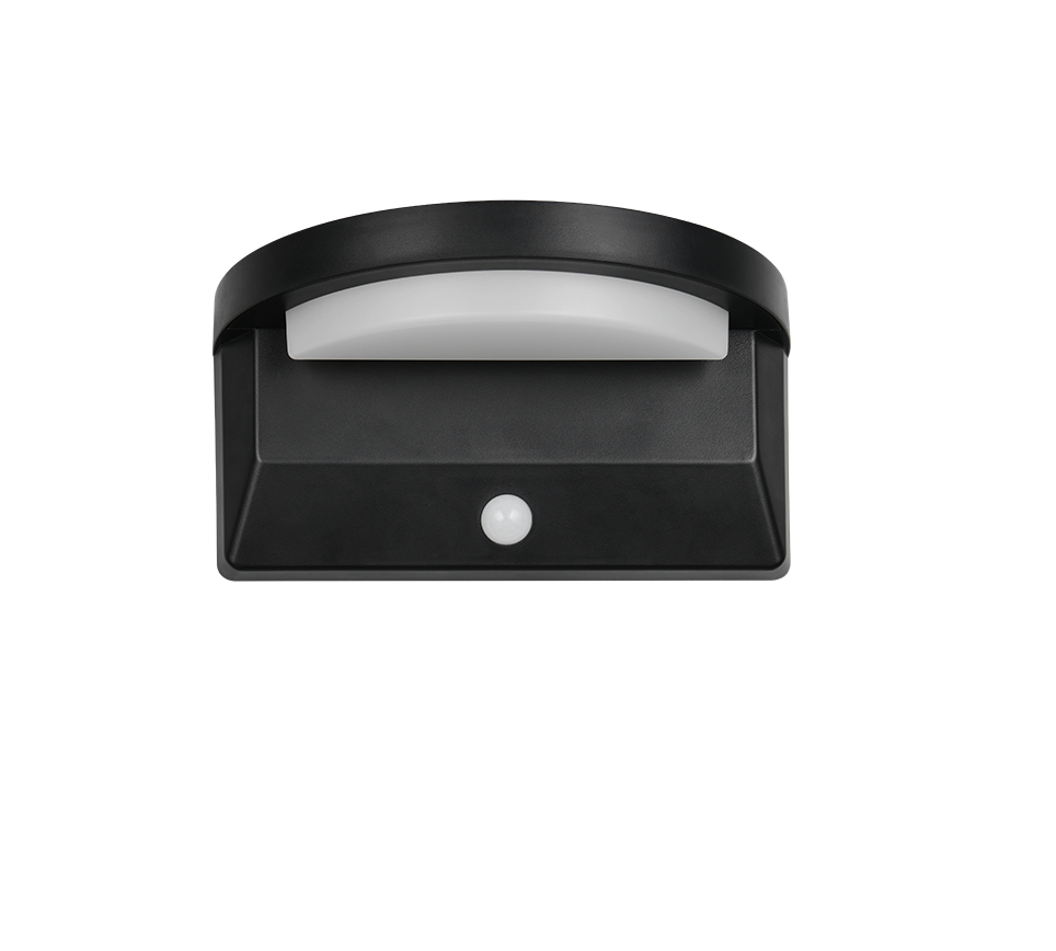 Hübriidne päikese LED seinavalgusti must laaditav liikumis- ja hämarusandur 4000K - Image 9