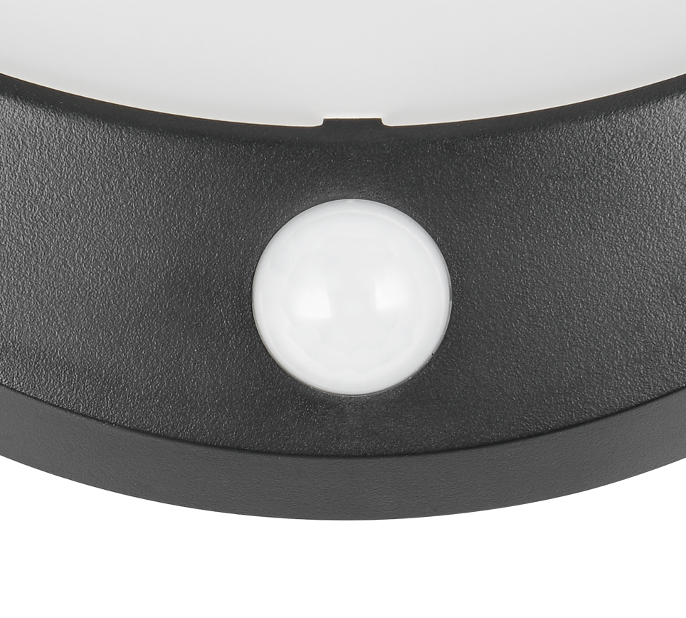 Seinavalgusti hübriidne päikese LED must 4000K laaditav liikumis- ja hämarusandur - Image 4