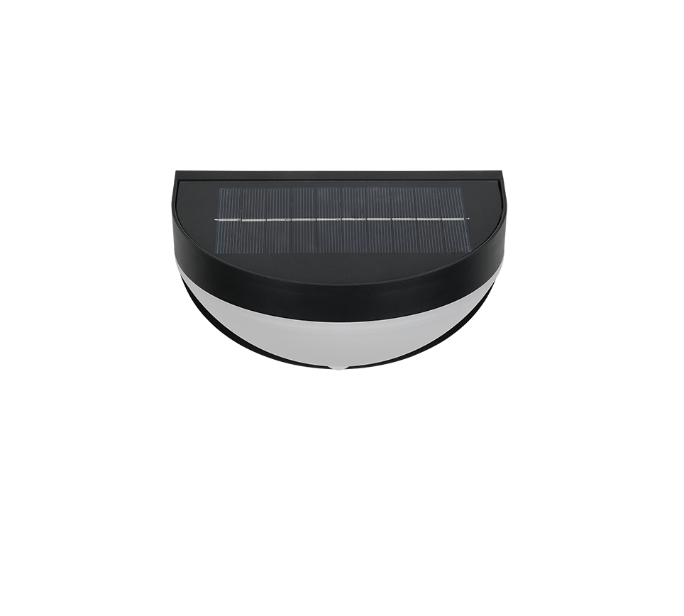 Seinavalgusti hübriidne päikese LED must 4000K laaditav liikumis- ja hämarusandur - Image 8