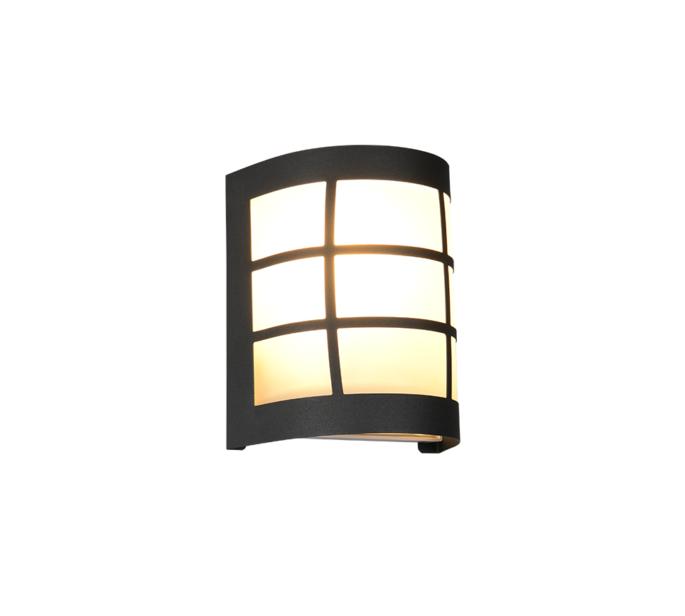 Seinavalgusti E27 must matte