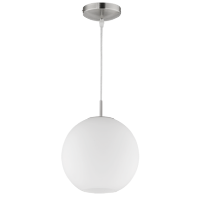 Rippuv valgusti 25 cm E27 hõbedane