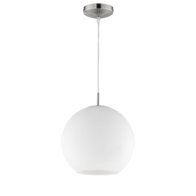 Rippuv valgusti 30 cm E27 hõbedane