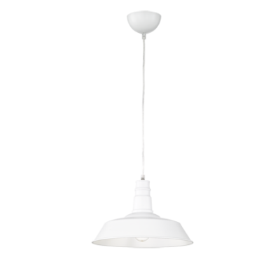 Rippuv valgusti E27 valge