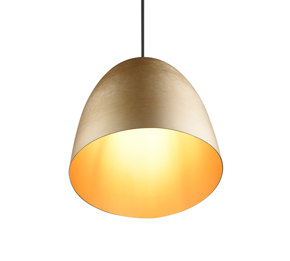 Rippuv valgusti 25 cm E27 matt messing - Image 2