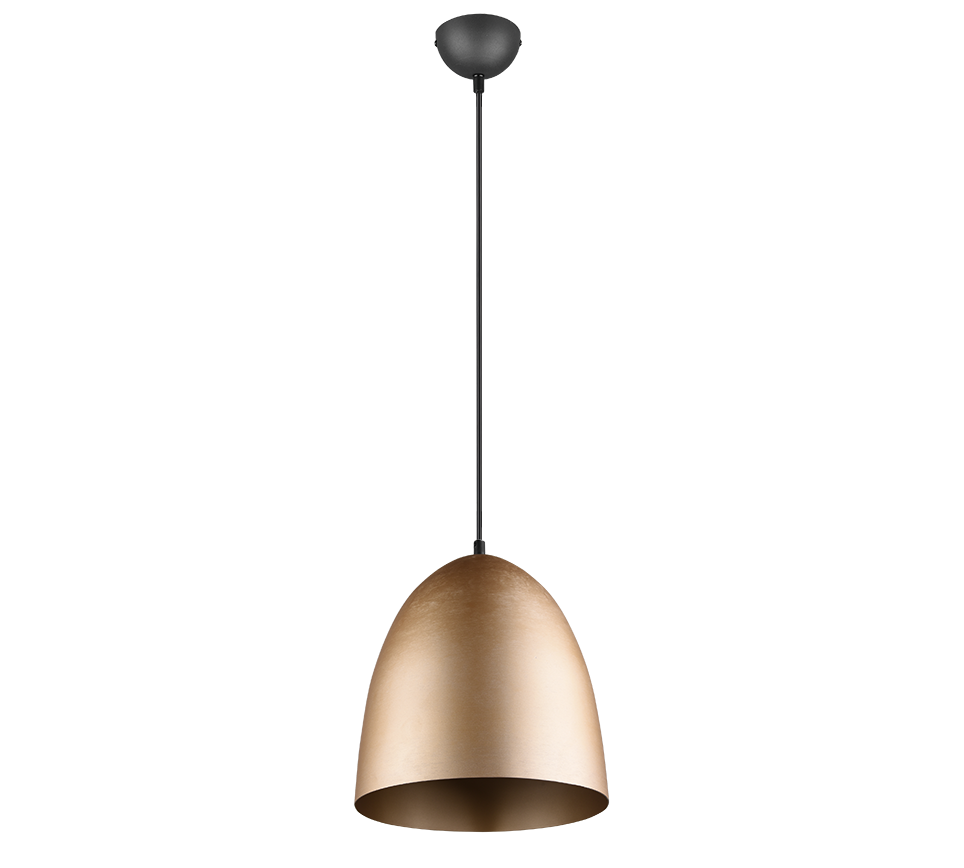 Rippuv valgusti 25 cm E27 matt messing - Image 4