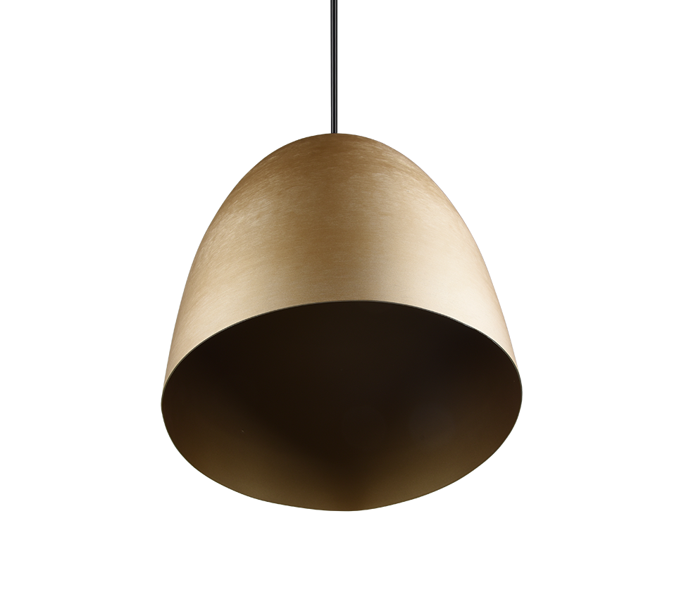 Rippuv valgusti 25 cm E27 matt messing - Image 5