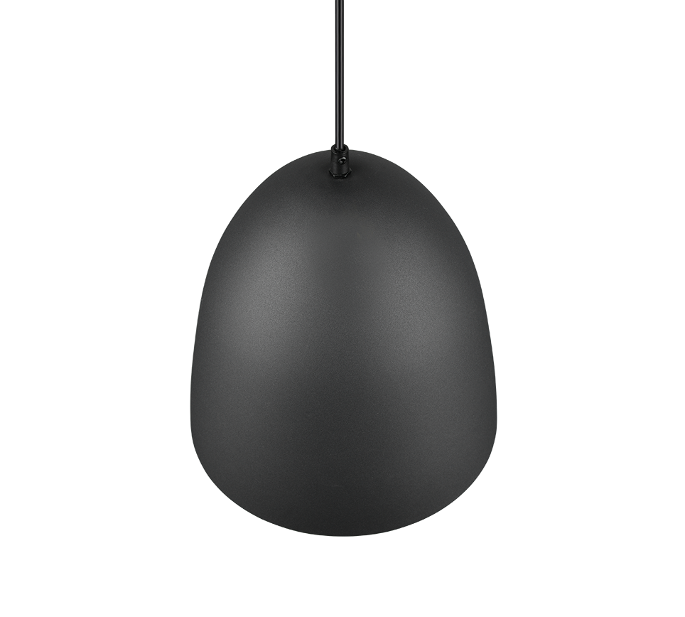 Rippuv valgusti 25 cm E27 matt must/kuld - Image 3