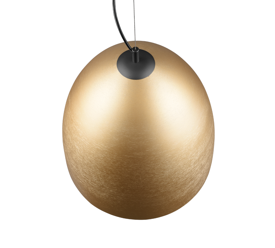 Rippuv valgusti 40 cm E27 matt messing - Image 4