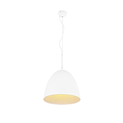 Rippuv valgusti 40 cm E27 matt valge