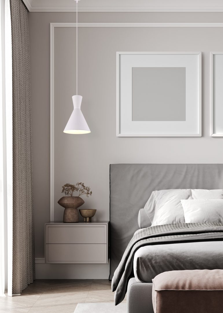 Rippuv valgusti 20 cm E27 matt valge - Image 2