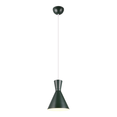 Rippuv valgusti 20 cm E27 tume roheline