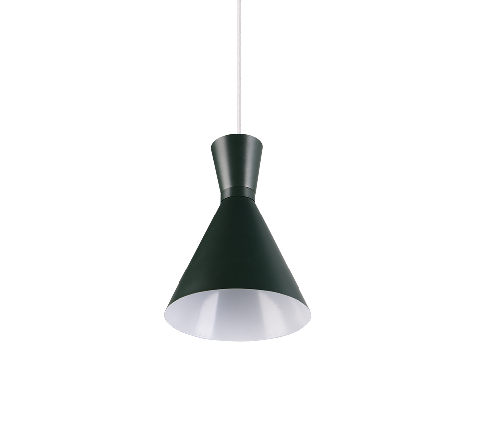 Rippuv valgusti 20 cm E27 tume roheline - Image 5