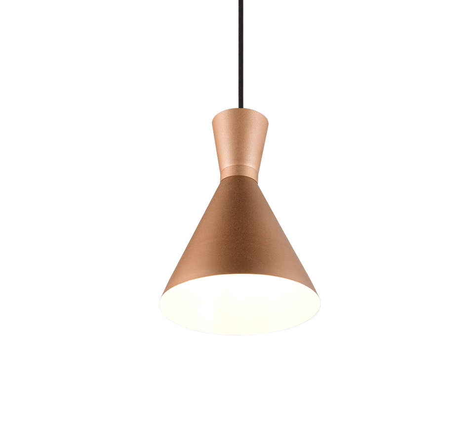 Rippuv valgusti 20 cm E27 kohvi pruun - Image 2