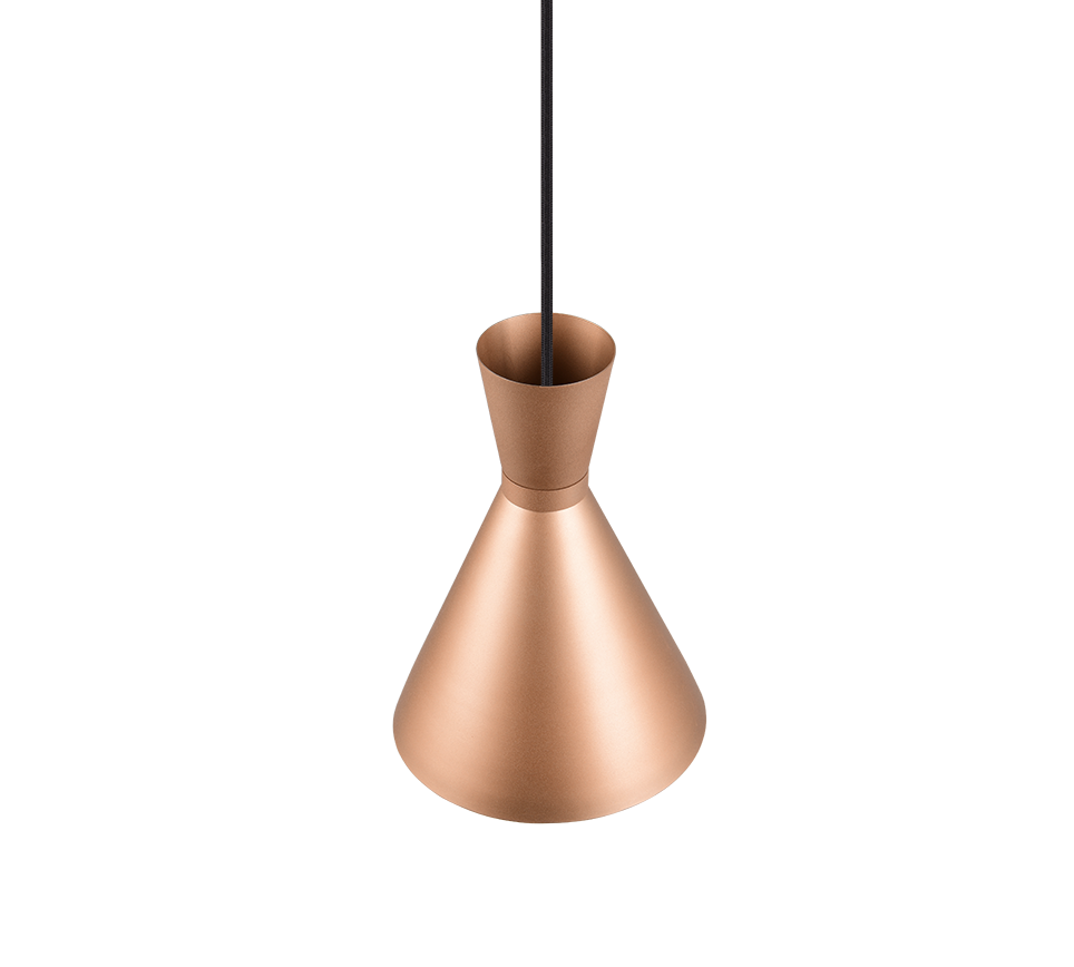 Rippuv valgusti 20 cm E27 kohvi pruun - Image 3