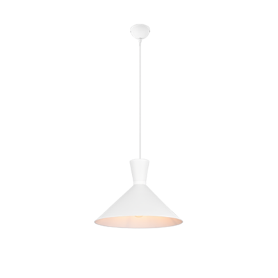 Rippuv valgusti 35 cm E27 matt valge