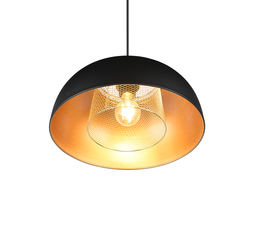 Rippuv valgusti 35 cm E27 must matte - Image 4