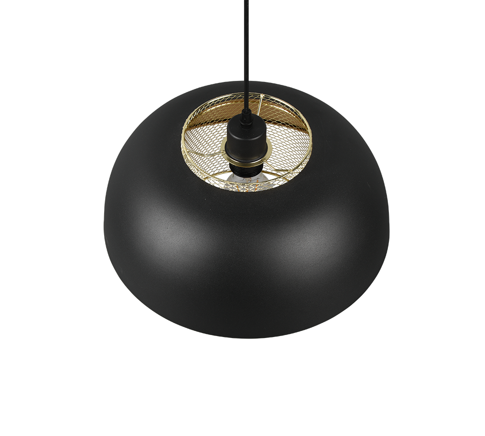 Rippuv valgusti 35 cm E27 must matte - Image 6