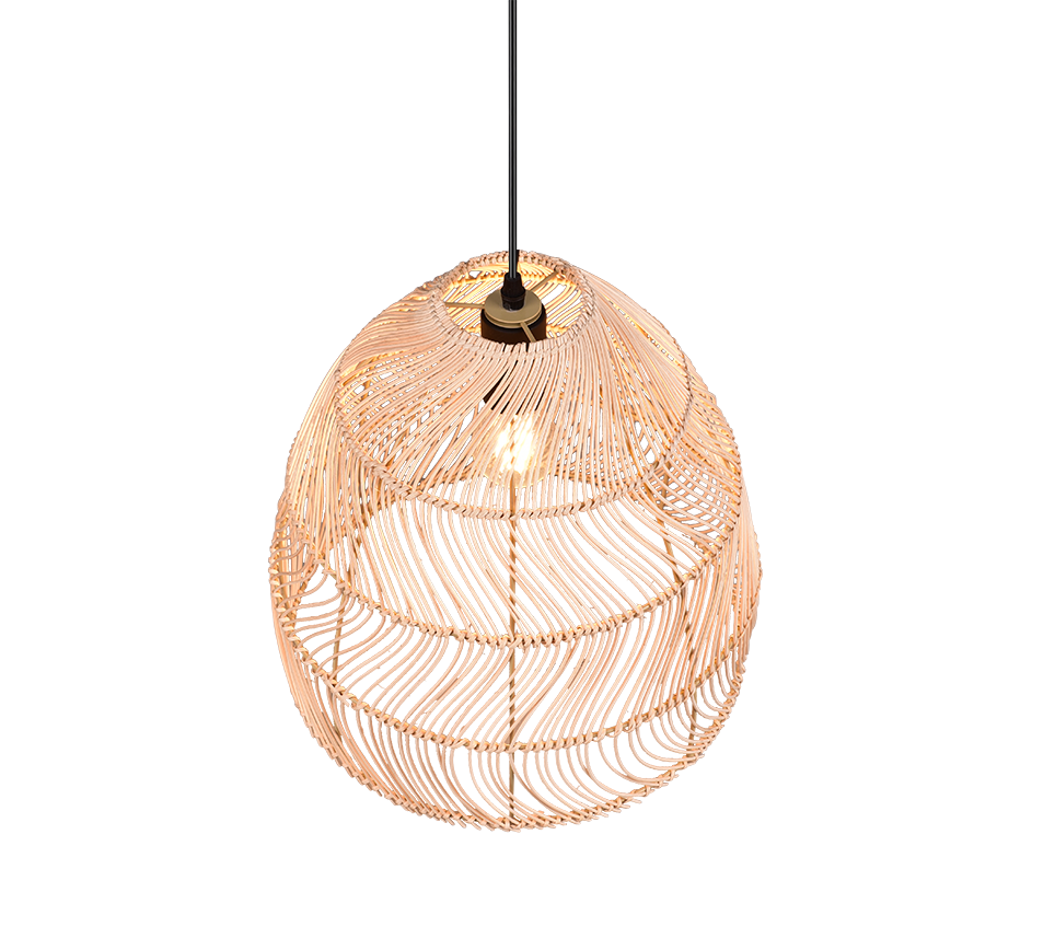 Rippuv valgusti E27 naturaalne värv/palmikiud - Image 3