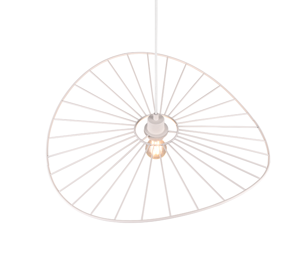 Rippuv valgusti E27 matt valge - Image 3