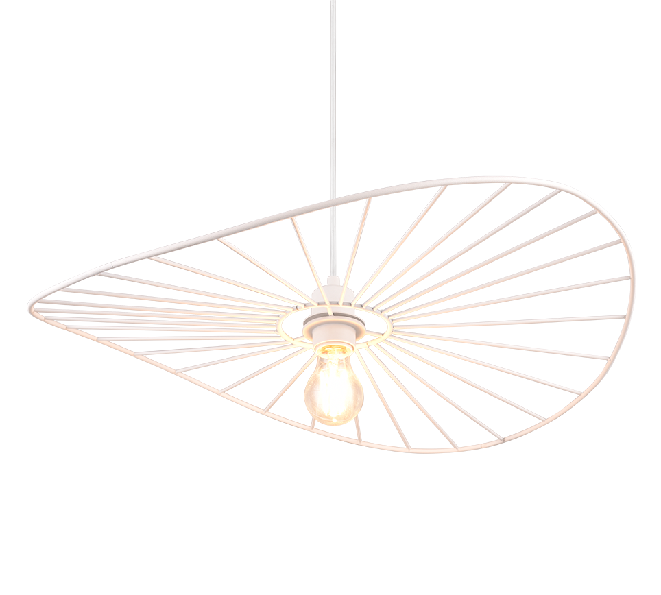 Rippuv valgusti E27 matt valge - Image 4