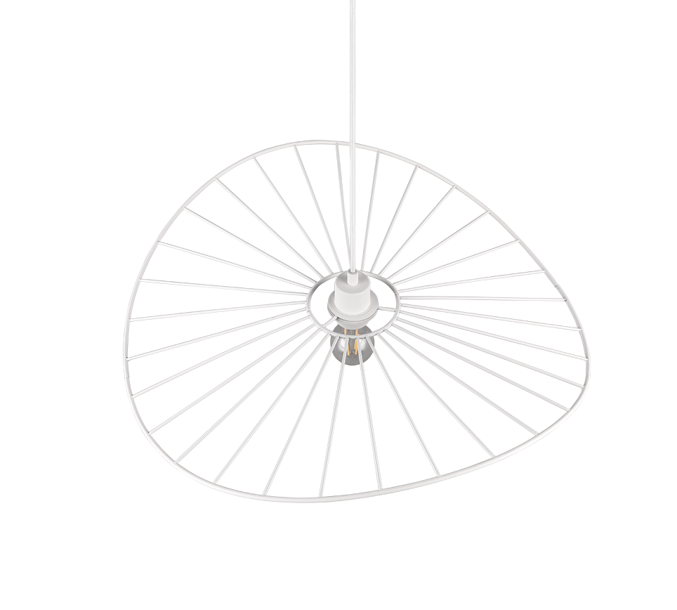 Rippuv valgusti E27 matt valge - Image 6