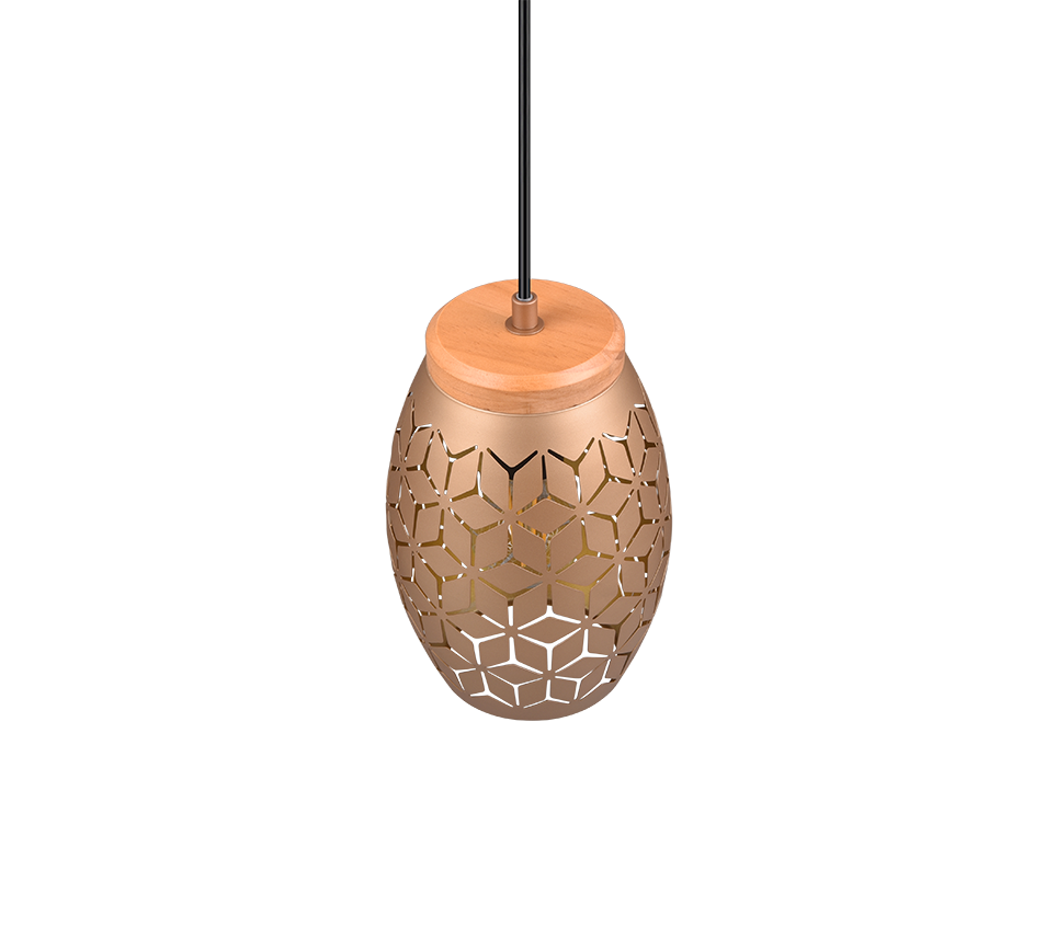 Rippuv valgusti 1 tk E27 kohvi pruun - Image 5