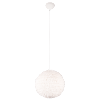 Rippuv valgusti 35 cm E27 sand valge