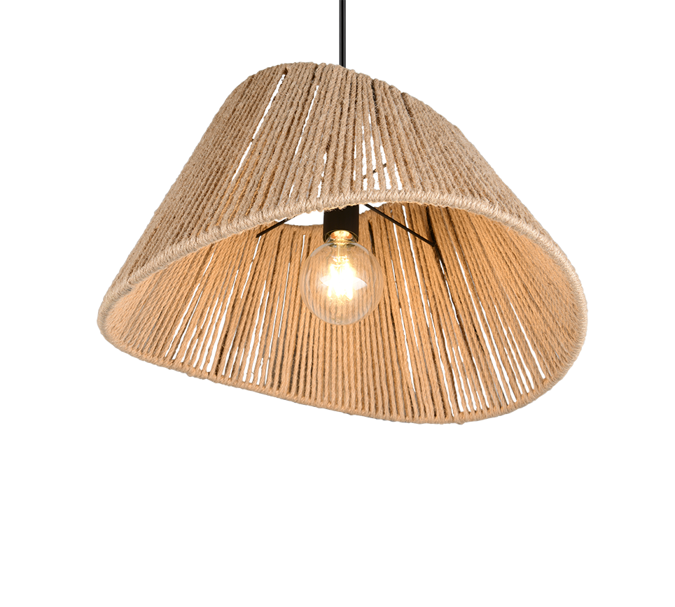Rippuv valgusti E27 looduslik värv/jutete - Image 4