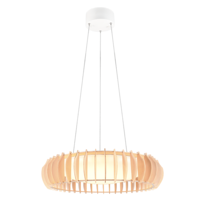 Rippuv valgusti LED 60 cm puit/valge