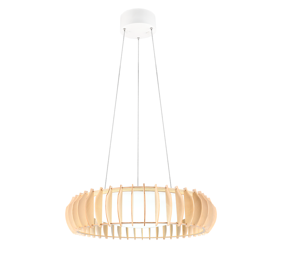 Rippuv valgusti LED 60 cm puit/valge - Image 5