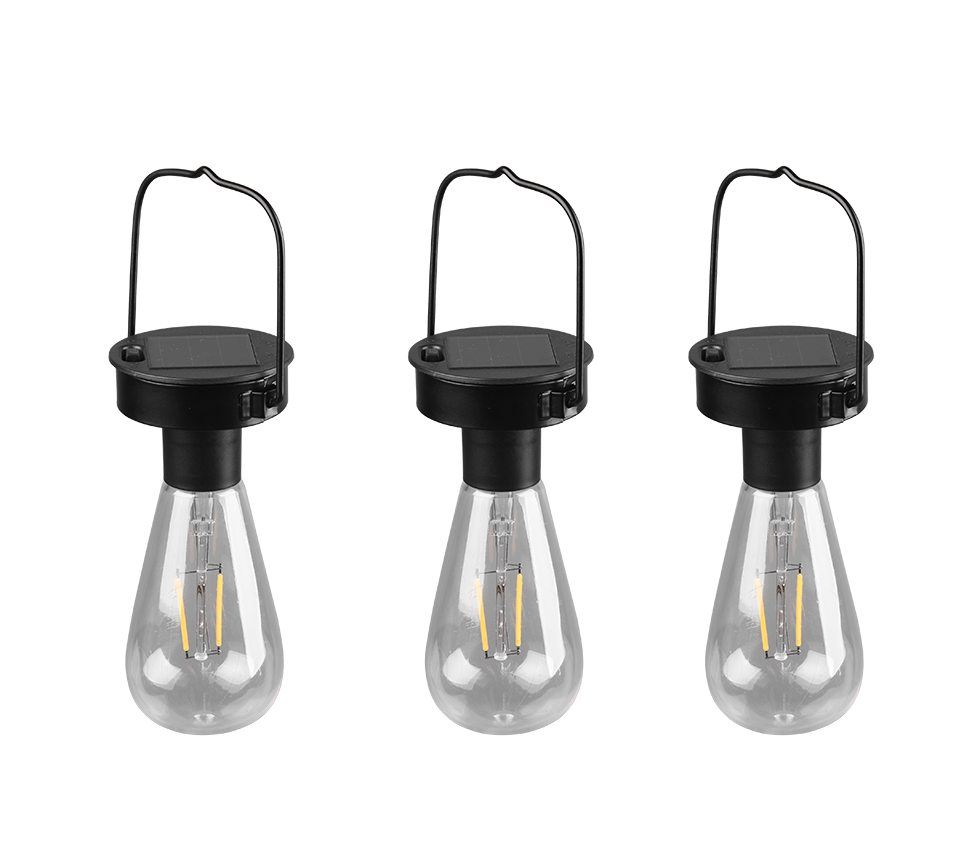 Rippuv valgusti 3 tk must hämaruse anduriga - Image 5