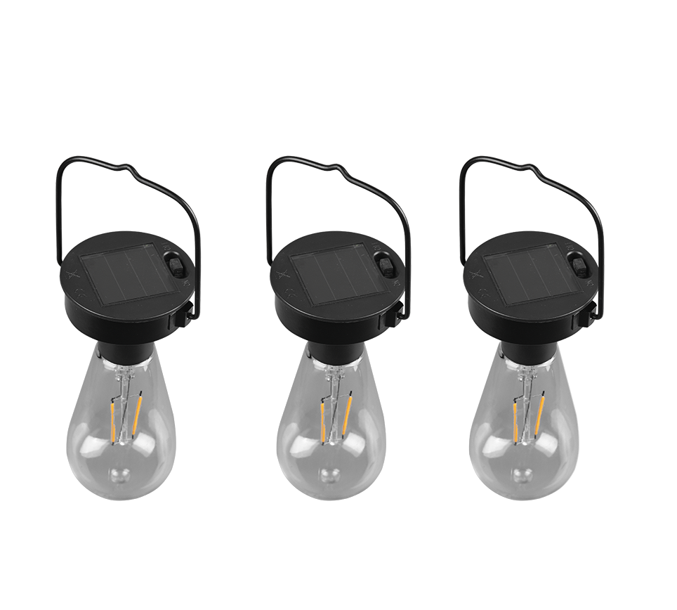 Rippuv valgusti 3 tk must hämaruse anduriga - Image 6