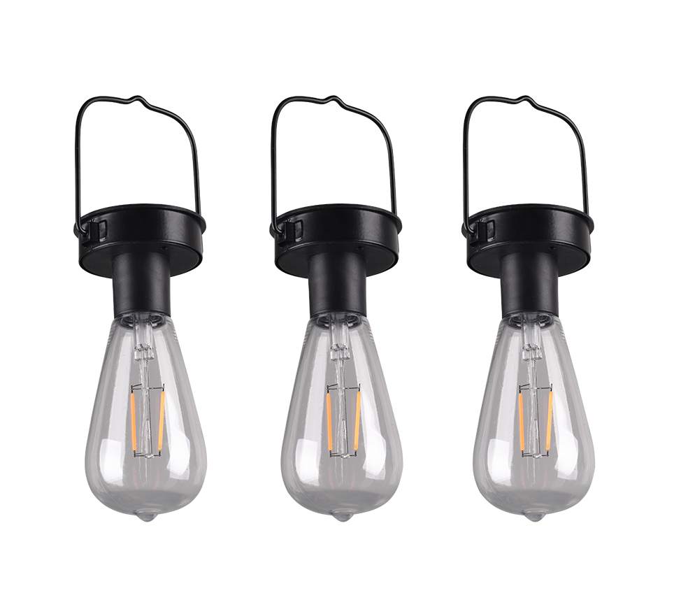 Rippuv valgusti 3 tk must hämaruse anduriga - Image 7