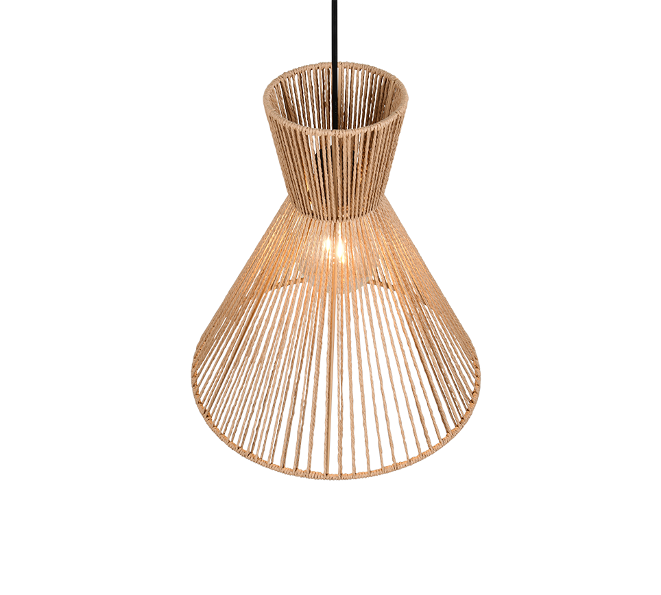 Rippuv valgusti E27 looduslik värv/paberniit - Image 3