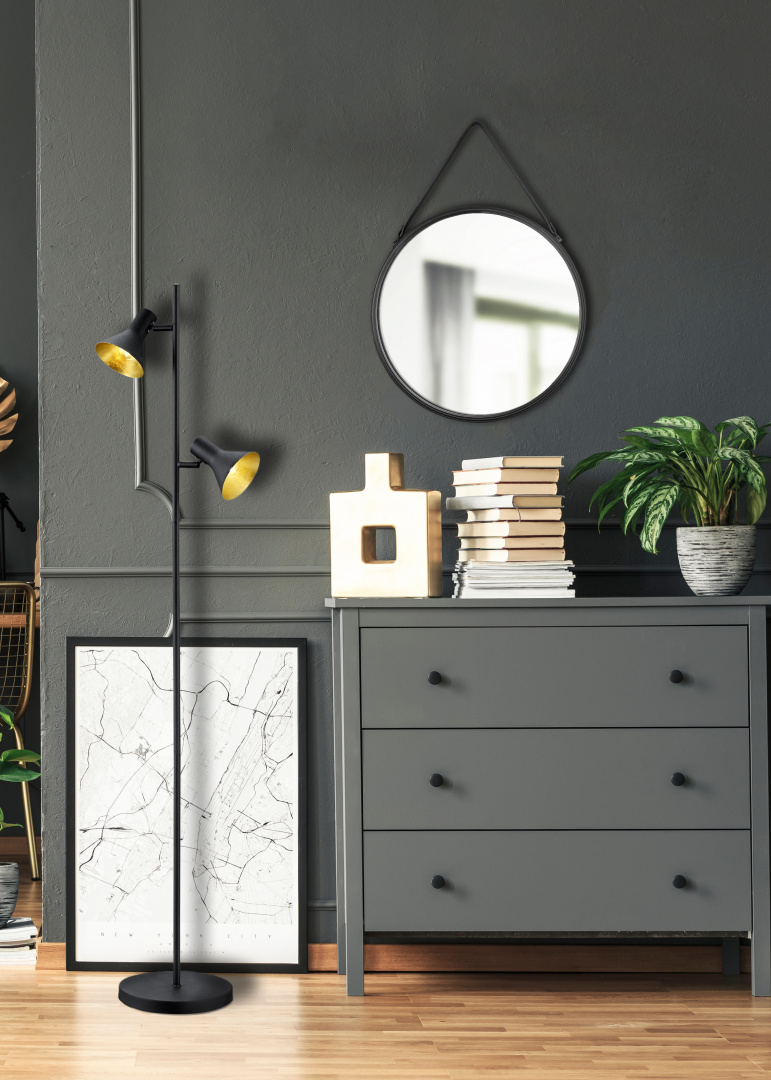 Nina põrandavalgusti 2xE14 must - Image 2