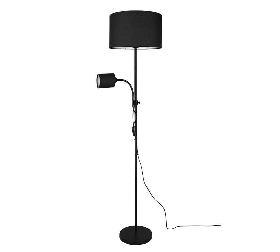 Owen põrandavalgusti E27+E14 must - Image 5