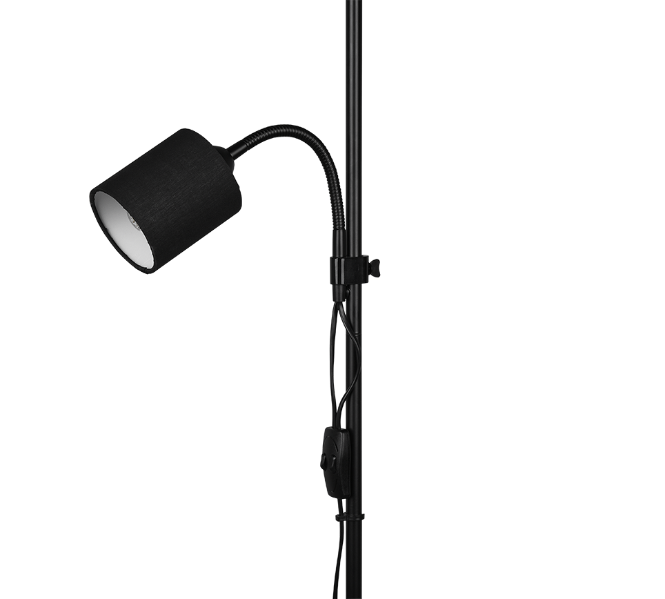 Owen põrandavalgusti E27+E14 must - Image 6