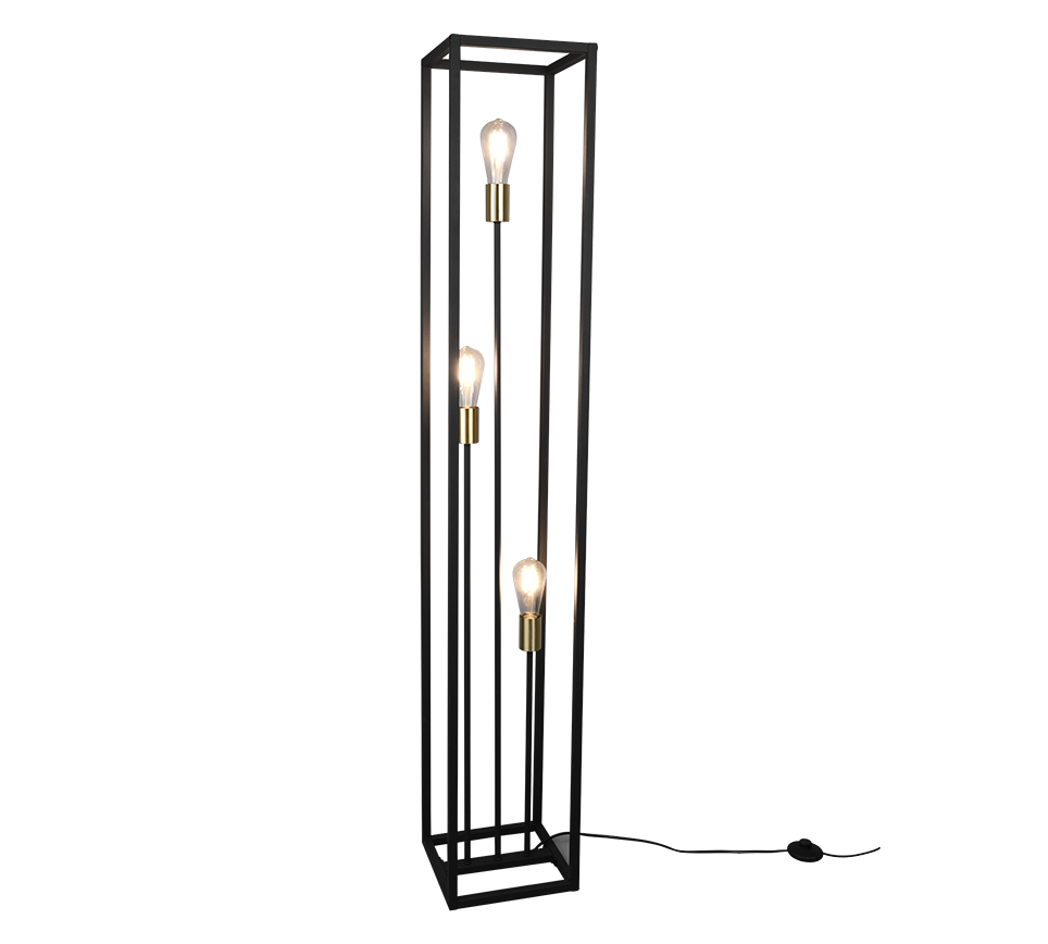 Vito põrandavalgusti 3xE27 must