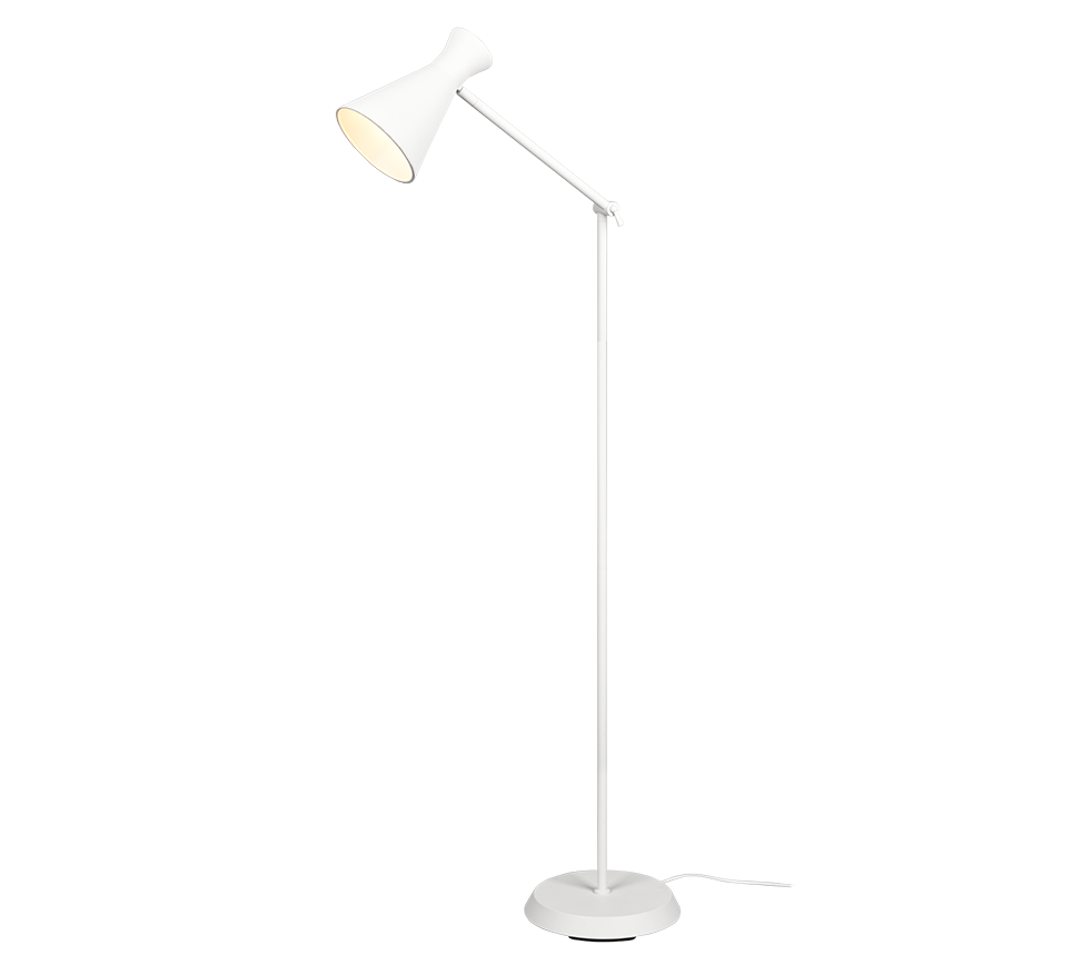 Enzo põrandavalgusti E27 matt valge