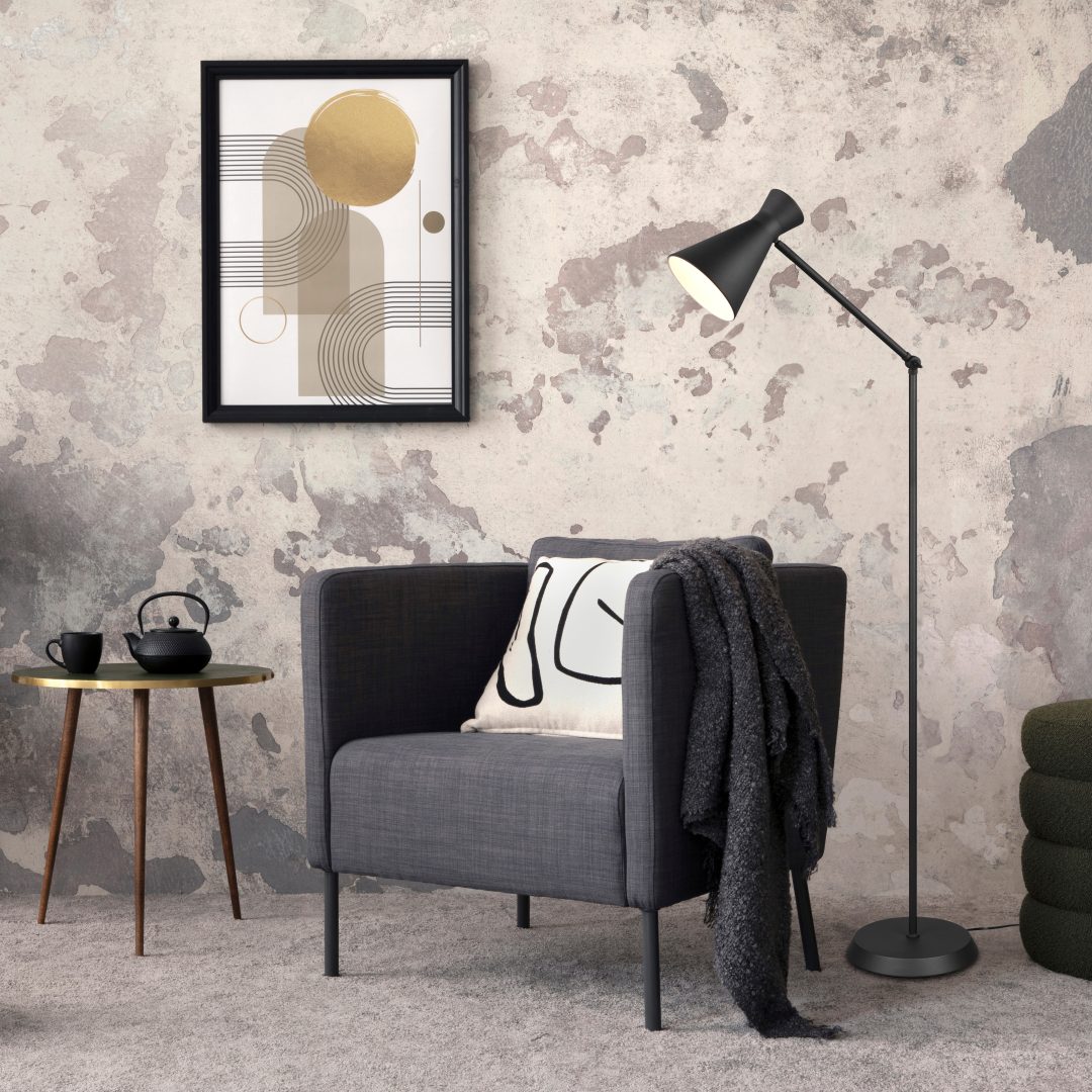 Enzo põrandavalgusti E27 must matte - Image 2