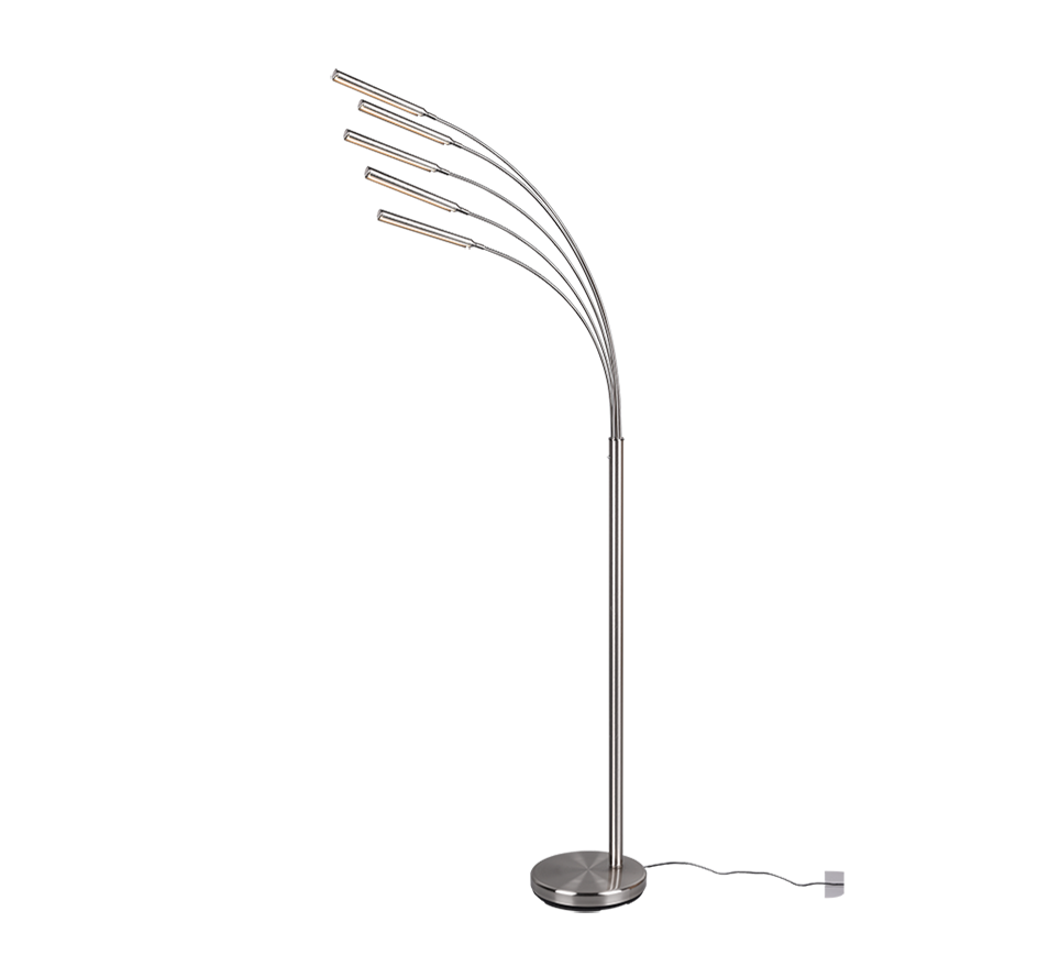 Reed LED põrandavalgusti hõbedane