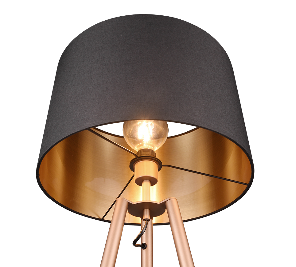 Colette põrandavalgusti E27 kohvi pruun - Image 3